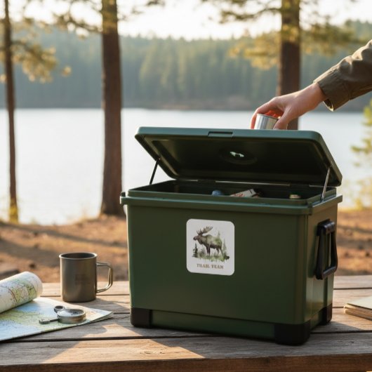 Mossy Moose Wildlife Portrait, custom スクエアシール