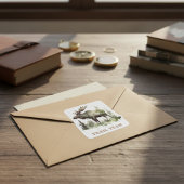 Mossy Moose Wildlife Portrait, custom スクエアシール