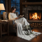 Mossy Moose Wildlife Portrait, custom スローブランケット