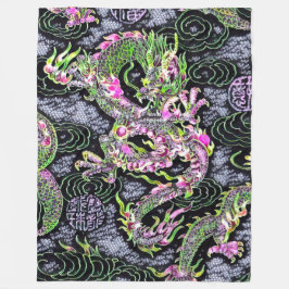 Most 人気がある Dragon中国の Black Light Special フリースブランケット