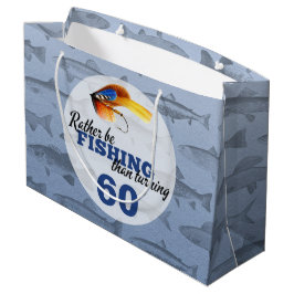 Most Be魚釣りカスタム誕生日パーティー ラージペーパーバッグ