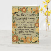 Most Beautiful Things, Helen Keller カード (黄色い花)