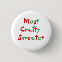 "Most Crafty Sweater"アワードボタン 缶バッジ