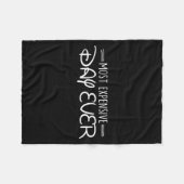 Most Expensive Day Ever Funny Travel Vacation Sayi フリースブランケット (正面(横))