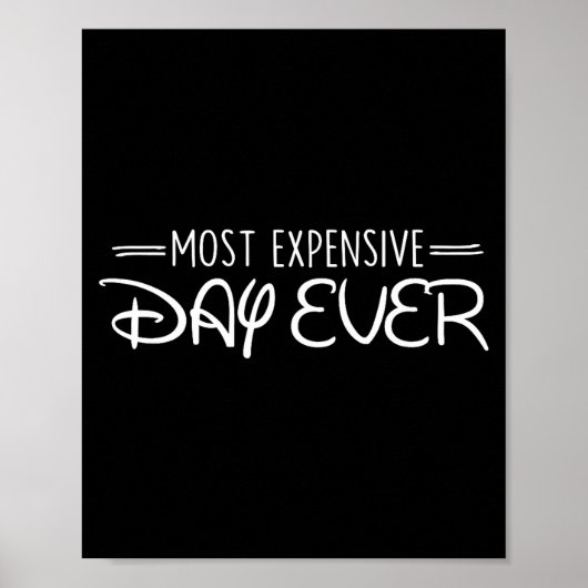 Most Expensive Day Ever Funny Travel Vacation Sayi ポスター (正面)