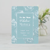Most Fabulous Mother Robin Egg Blue 箔招待状 (立ち正面)