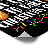 Most Likely Bake Christmas Cookie Xmas Family  ポスター (角)