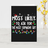 Most Likely To Ask For The Most Expensive Family C カード (黄色い花)