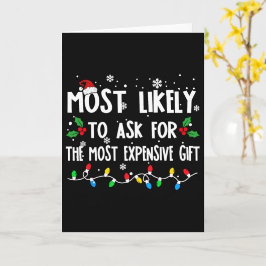 Most Likely To Ask For The Most Expensive Family C カード (黄色い花)