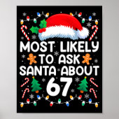 Most Likely To Ask Santa About 67 Funny Christmas  ポスター (正面)