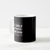 Most Likely To Ask Santa To Define Good Christmas コーヒーマグカップ (正面左)
