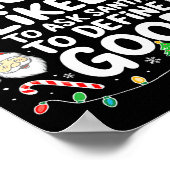 Most Likely To Ask Santa To Define Good Shirt Chri ポスター (角)