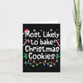 Most Likely To Bake C-hristmas Cookies Baker Match カード (正面)