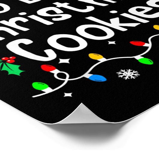 Most Likely To Bake C-hristmas Cookies Baker Match ポスター (角)