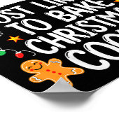 Most Likely To Bake Christmas Cookies Funny Baker  ポスター (角)