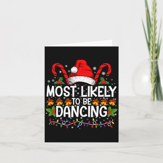 Most Likely To Be Dancing Matching Family カード (正面)