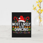 Most Likely To Be Dancing Matching Family カード (黄色い花)