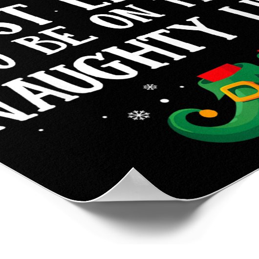 Most Likely To Be On Naughty List Matching Christm ポスター (角)