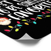 Most Likely To Be Santa's Favorite Funny Family Ch ポスター (角)