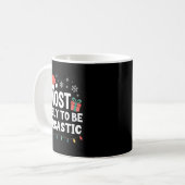 Most Likely To Be Sarcastic Christmas Funny Xmas L コーヒーマグカップ (正面左)