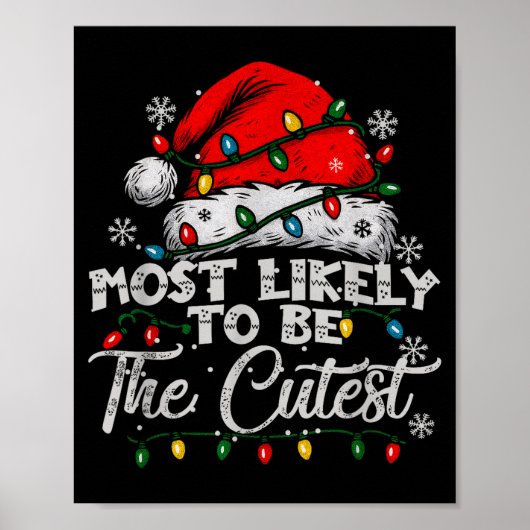 Most Likely To Be The Cutest Matching Family Chris ポスター (正面)