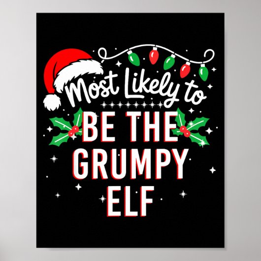 Most Likely To Be The Mpy Elf Funny Xmas  ポスター (正面)