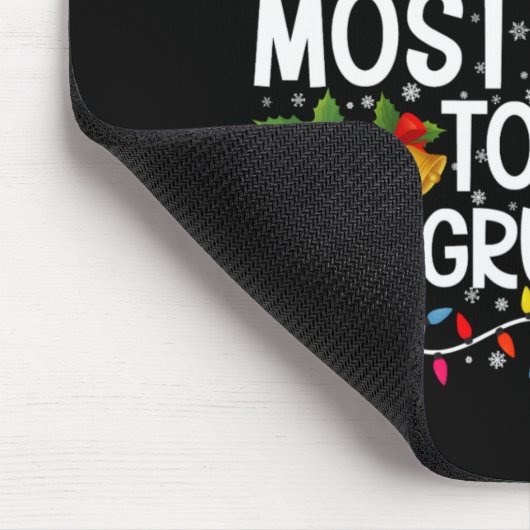 Most Likely To Be The Mpy Elf Funny Xmas マウスパッド (コーナー)