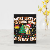 Most Likely To Bring Home A Stray Ca Family Christ カード (黄色い花)