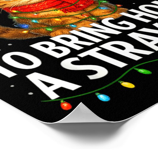 Most Likely To Bring Home A Stray Cat Funny Christ ポスター (角)