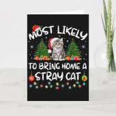 Most Likely To Bring Home A Stray Cat Matching Chr カード (正面)