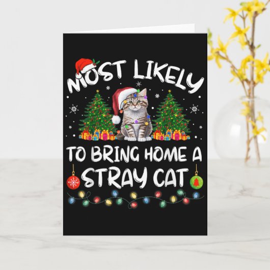 Most Likely To Bring Home A Stray Cat Matching Chr カード (黄色い花)