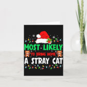 Most Likely To Bring Home A Stray Cat Matching Chr カード (正面)