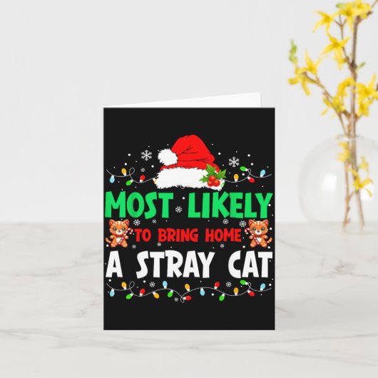Most Likely To Bring Home A Stray Cat Matching Chr カード (黄色い花)