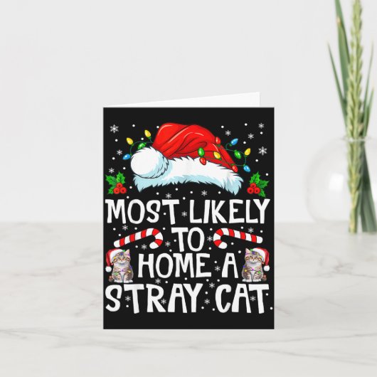Most Likely To Bring Home A Stray Cat Matching Chr カード (正面)