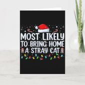 Most Likely To Bring Home A Stray Cat Matching Chr カード (正面)