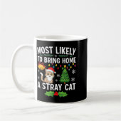 Most Likely To Bring Home A Stray Cat Matching Chr コーヒーマグカップ (左)