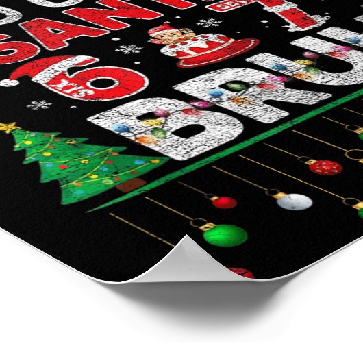 Most Likely To Call Santa 67 Six Seven Bruh Christ ポスター (角)