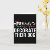 Most Likely To Christmas Matching Family Pajamas A カード (黄色い花)