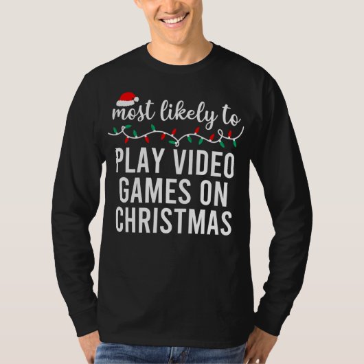 Most Likely To Christmas Matching Family Pajamas F Tシャツ (正面)