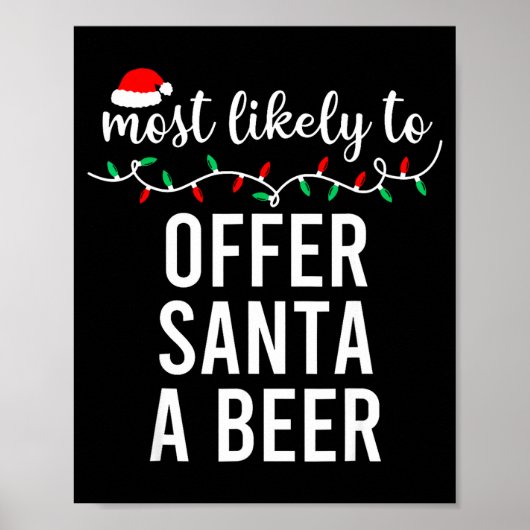 Most Likely To Christmas Shirt Matching Family Paj ポスター (正面)