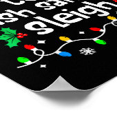 Most Likely To Crash Santas Sleigh C-hristmas Matc ポスター (角)