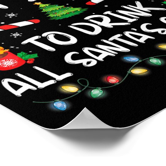 Most Likely To Drink All Santa's Coffee Christmas  ポスター (角)