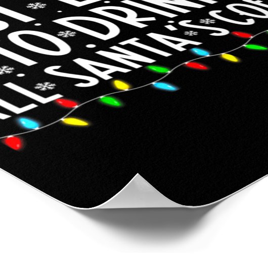 Most Likely To Drink All Santas Coffee Christmas  ポスター (角)