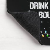 Most Likely To Drink All The Bourbon Funny Christm マウスパッド (コーナー)