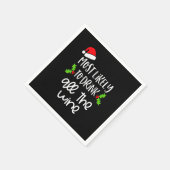 Most Likely To Drink All The Wine Family Christmas スタンダードカクテルナプキン (角)