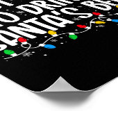 Most Likely To Drink Santa's Beer Fun Christmas Dr ポスター (角)