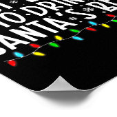 Most Likely To Drink Santas Beer Funny Drinking C  ポスター (角)