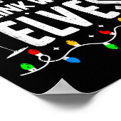 Most Likely To Drink With The Elves Funny Matching ポスター (角)