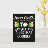 Most Likely To Eat All The Christmas Cookies Match カード (黄色い花)