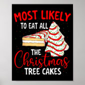 Most Likely To Eat All The Christmas Tree Cakes - ポスター (正面)